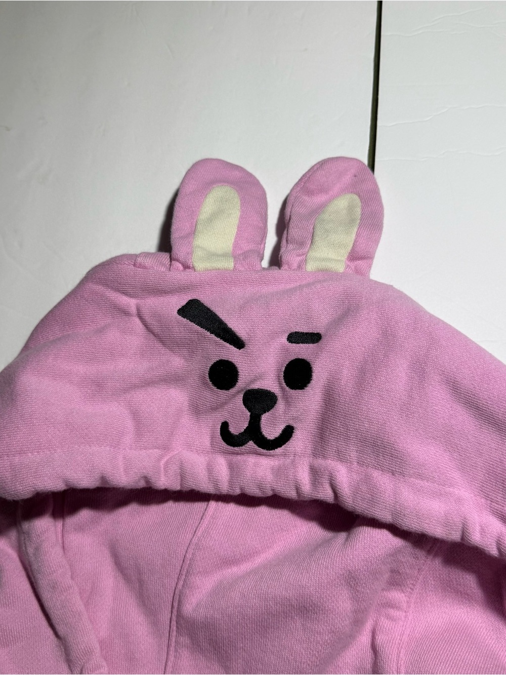 COOKY (Jungkook) BTS Hoodie Zip-up Pink Size Medium “BT21" Rare - Picture 6 of 9